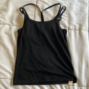 PINK black workout tank top